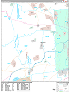 West Hartford Wall Map Premium Style